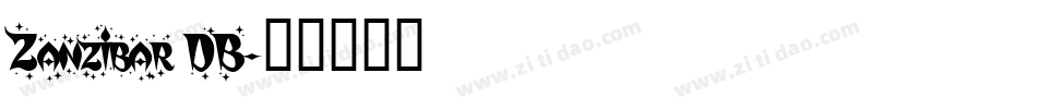 Zanzibar DB字体转换